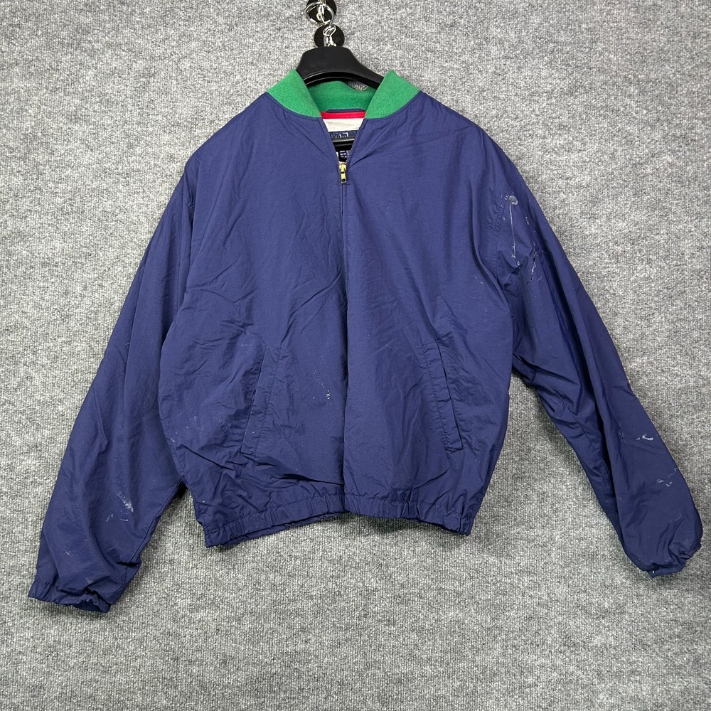 Polo by Ralph Lauren Windbreaker Jacket Men's Navy Blue Full Zip Outdoor - Large - Picture 1 of 14